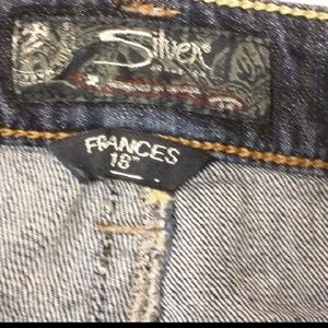Silver Jean's Plus size low rise Frances 18"